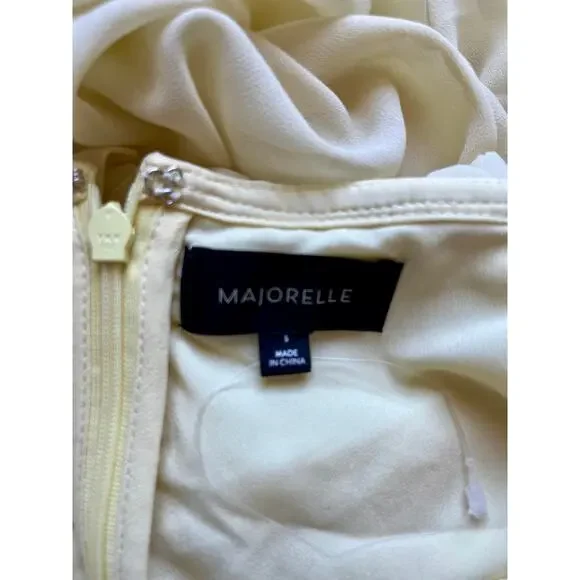 Majorelle Chandra Gown in Butter Yellow Size Small